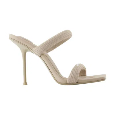 Alexander Wang Julie Tubular Webbing Sandals In Neutral