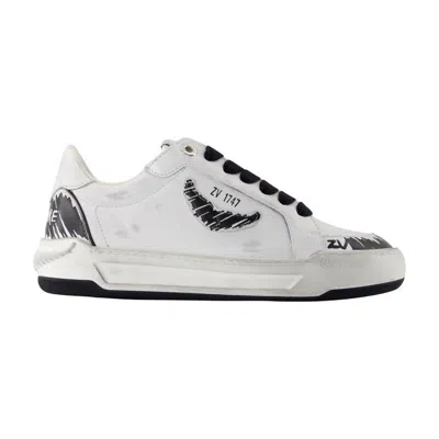 Zadig & Voltaire Fly Wings Sneakers In Gray