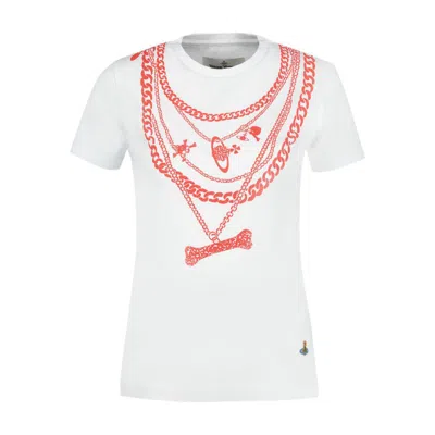 Vivienne Westwood Chain Peru T-shirt In White
