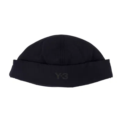 Y-3 Adjustable-cuff Beanie In Black