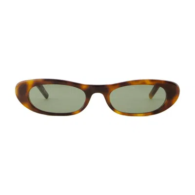 Saint Laurent Sl 557 Sunglasses In Brown