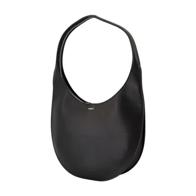 Coperni Medium Soft Swipe Leather Shoulder Bag In Black