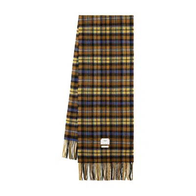 Ader Error Tartan Scarf In Brown
