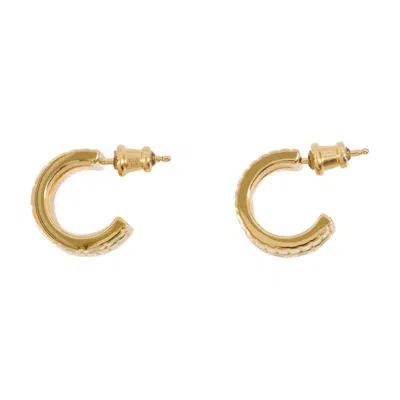 Ivi Mini Slot Earring In Gold
