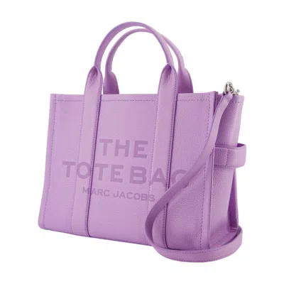 Marc Jacobs The Leather Small Tote Bag Wisteria In Purple