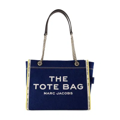 Marc Jacobs Medium 'tote' Denim Bag In Blue