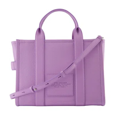 Marc Jacobs The Leather Small Tote Bag Wisteria In Purple