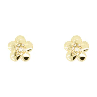 Marc Jacobs Daisy Micro Earrings In Gold