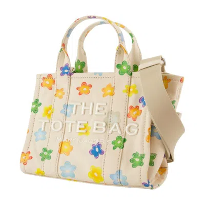 Marc Jacobs Floral Pattern Tote Bag With Detachable Strap In Neutral