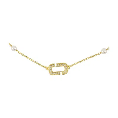 Marc Jacobs J Marc Luxe Station Necklace In Gold
