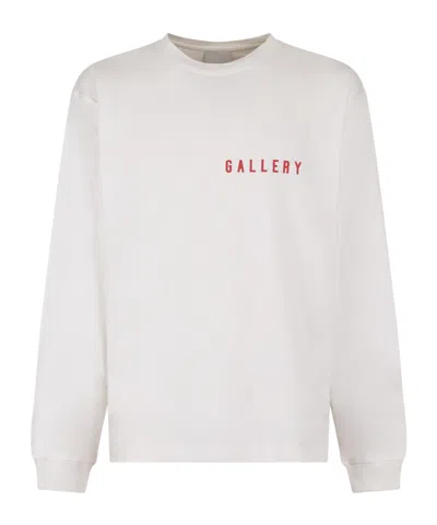 Agolde Long Sleeve Mock Neck With Lamb Print In White