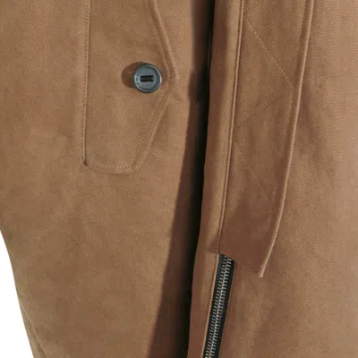 Dolce & Gabbana Hooded Jacket With Button Accents And Pockets In Green