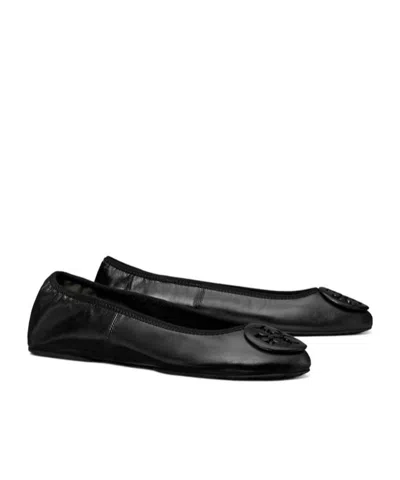 Tory Burch Leather Reva Travel Ballet Flats In Multi