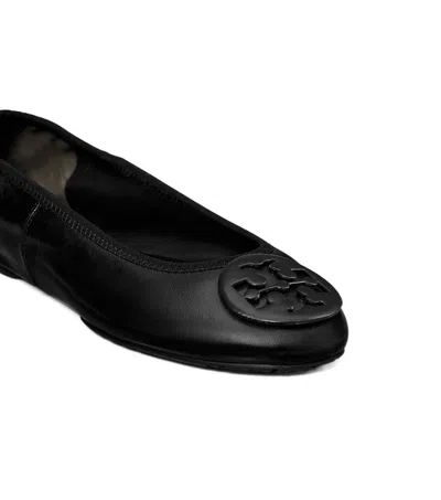 Tory Burch Leather Reva Travel Ballet Flats In Multi