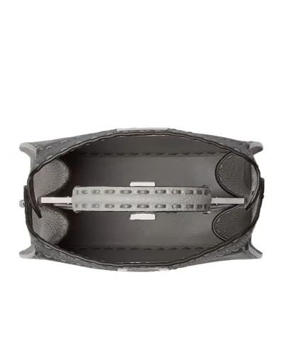 Fendi Small Peekaboo Iseeu Selleria Stitching Tote Bag In Black