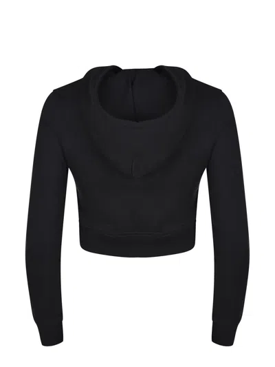 Diesel F-slimmy Cotton Blend Sweatshirt In Black