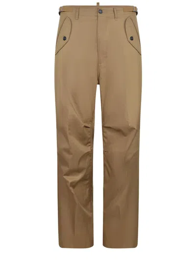 Dsquared2 Trousers Made Of Cotton In Brown