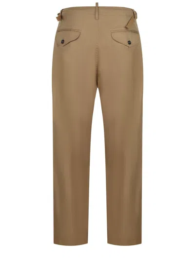 Dsquared2 Trousers Made Of Cotton In Brown