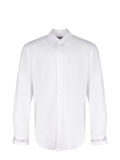 Msgm Shirt Made Of Cotton In Animal Print
