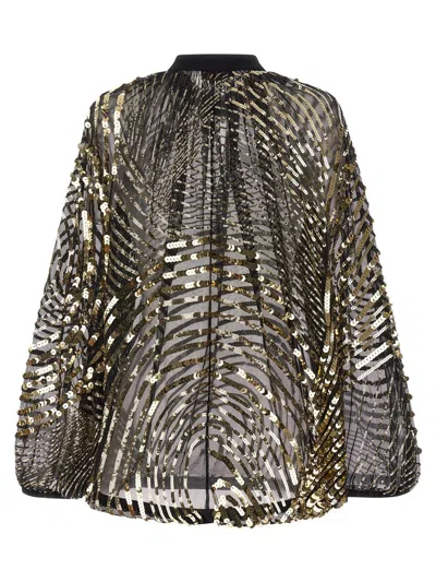 Pucci Sheer Blouse With Long Sleeves And Sequins In Black