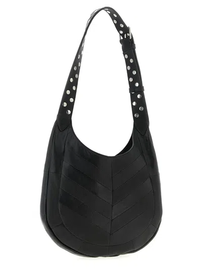 Valentino Hoboho Small Shoulder Bag With Studded Strap In Black