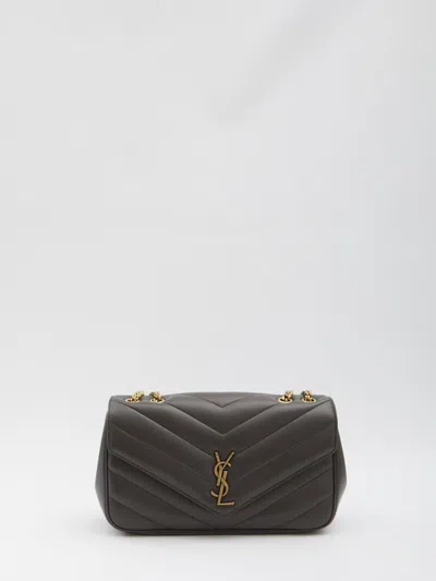 Saint Laurent Medium Lou Lou Shoulder Bag In Gray