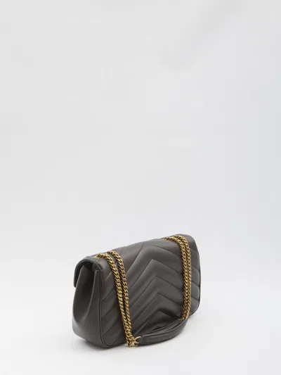 Saint Laurent Medium Lou Lou Shoulder Bag In Gray