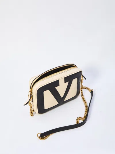 Valentino Garavani Ivory Nappa Leather Viva Superstar Crossbody Bag In Multi