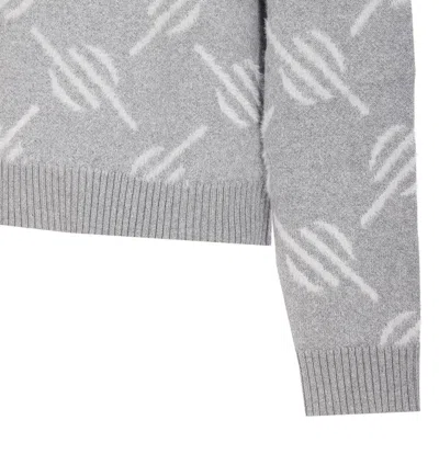 Daily Paper Tevin Monogram Grey Sweater In Gray