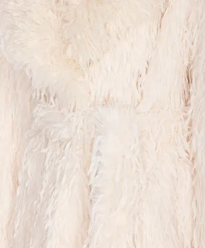 Jakke White Tavi Faux Fur Coat In White