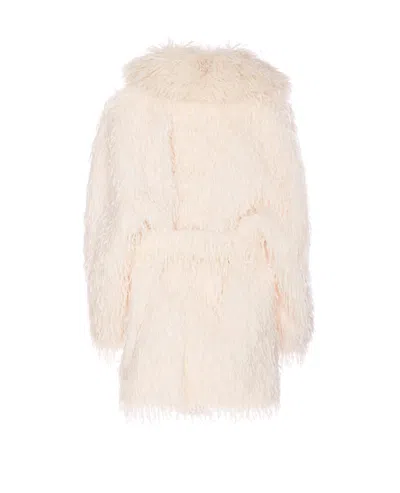 Jakke White Tavi Faux Fur Coat In White
