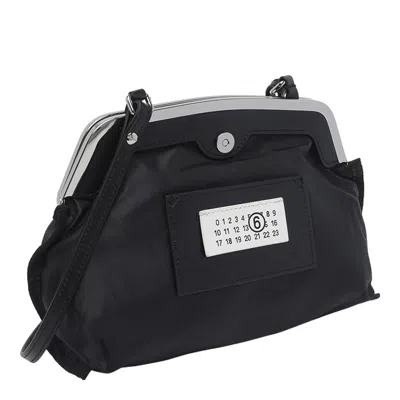 Mm6 Maison Margiela Mini Inside-out Pochette In Black