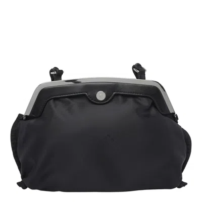 Mm6 Maison Margiela Mini Inside-out Pochette In Black