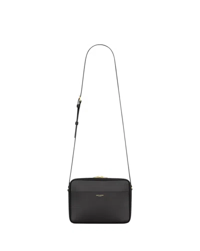 Saint Laurent Camera Case In Smooth Leather In Black