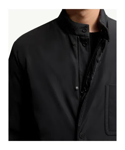 Moncler Ouille Reversible Short Down Jacket In Black