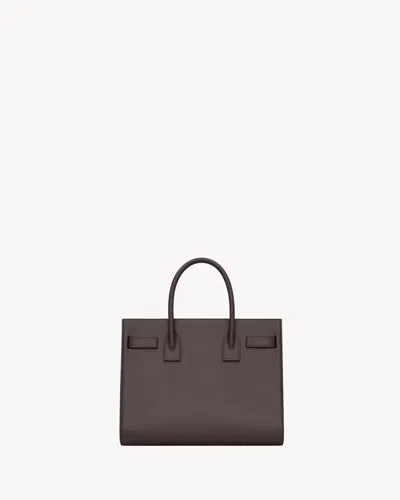 Saint Laurent Sac De Jour In Smooth Leather  Nano In Brown