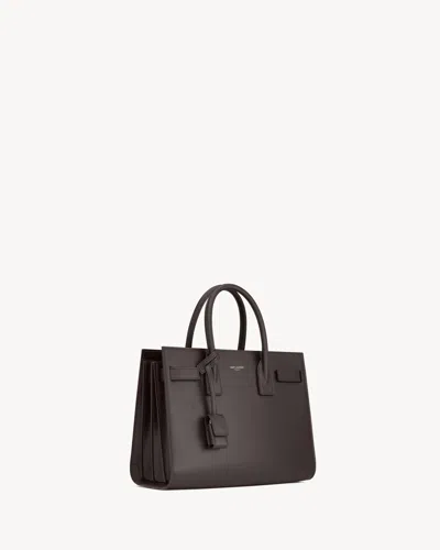 Saint Laurent Sac De Jour In Smooth Leather  Nano In Brown