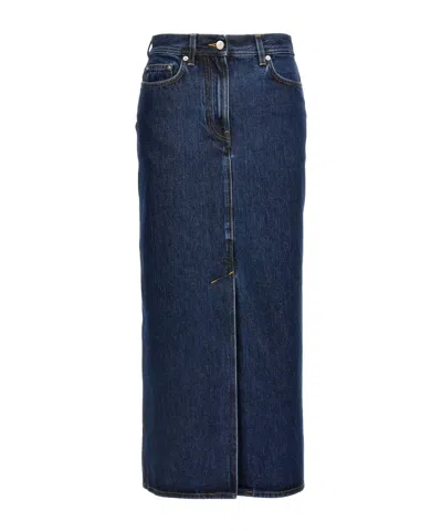 Loulou De Saison Rona Maxi Skirt In Blue