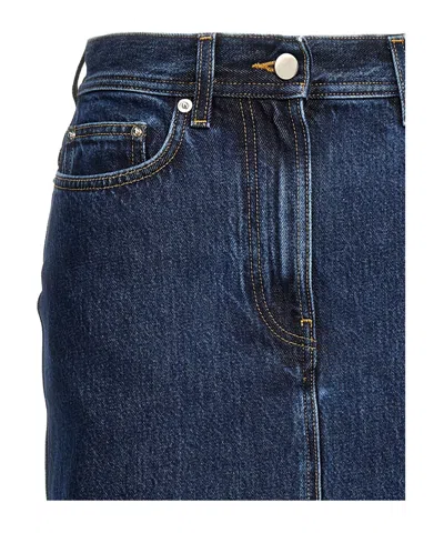 Loulou De Saison Rona Maxi Skirt In Blue