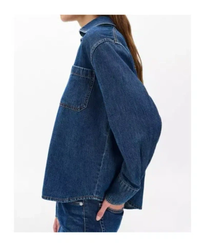 Rag & Bone Channing Denim Shirt In Blue