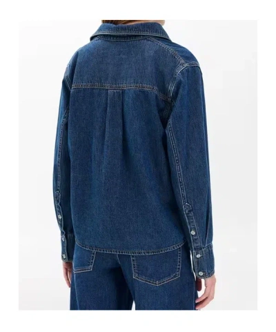 Rag & Bone Channing Denim Shirt In Blue