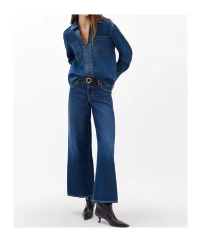 Rag & Bone Channing Denim Shirt In Blue