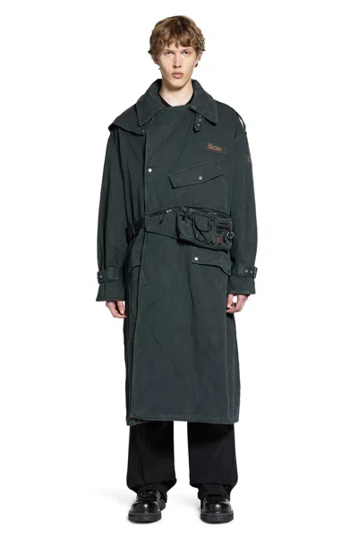 Martine Rose Man Green Coats In Green