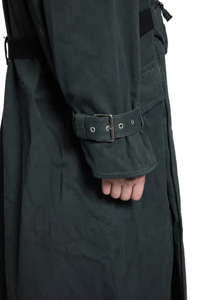 Martine Rose Man Green Coats In Green