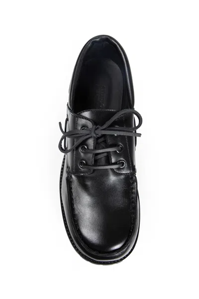 Studio Nicholson Man Black Lace-ups In Black