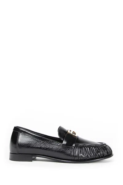 Fendi Nappa Leather Baguette Loafers Fringe Detail In Multi