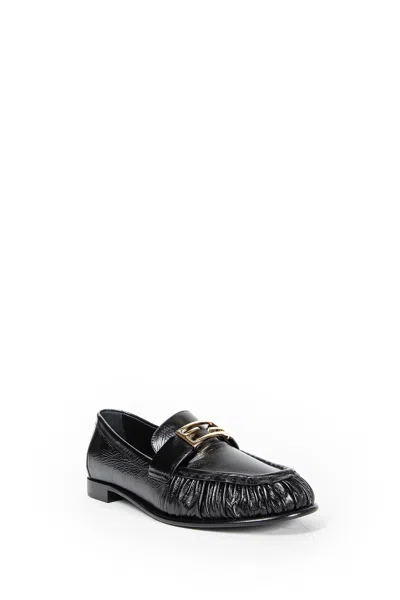 Fendi Nappa Leather Baguette Loafers Fringe Detail In Multi