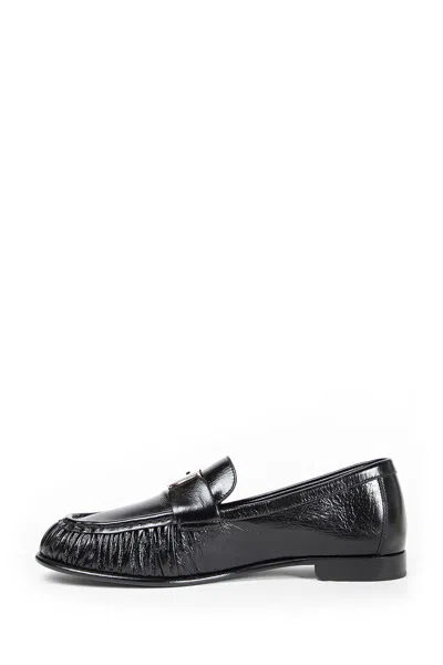 Fendi Nappa Leather Baguette Loafers Fringe Detail In Multi