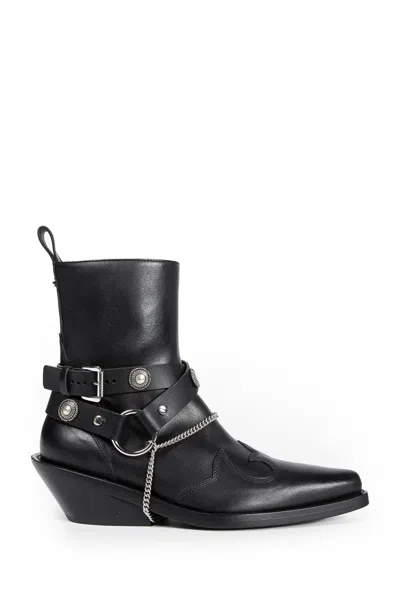 Ann Demeulemeester Ieva Santiags Ankle Boots In Black