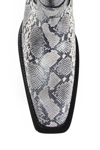 Martine Rose Man Grey Boots In Gray